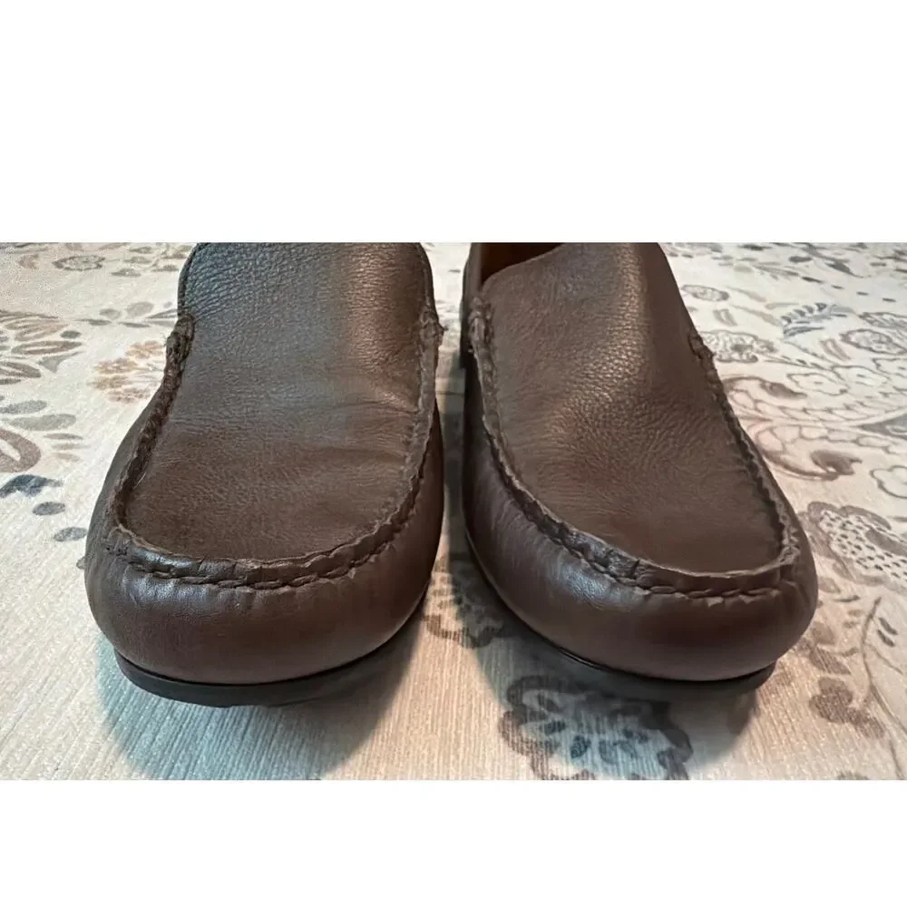 Allen Edmonds Santiago Brown Leather Driving Loafers Men Size 11 D